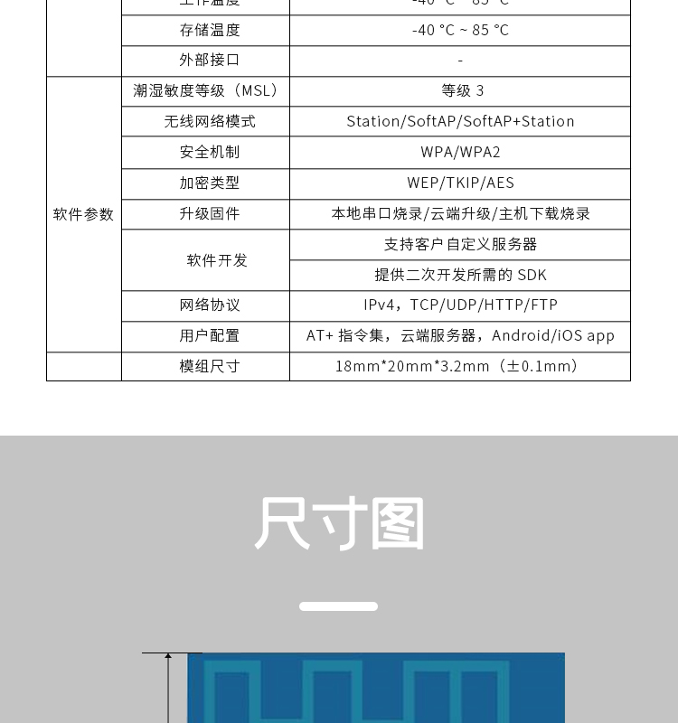 esp8266樂鑫官網ESP-WROOM-02D/02U無線wifi模組集成ESP8266EX的貼片式模組